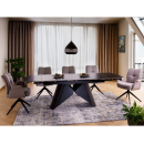 Стол обеденный SIGNAL ARMANDO черный/черный 160-240/90